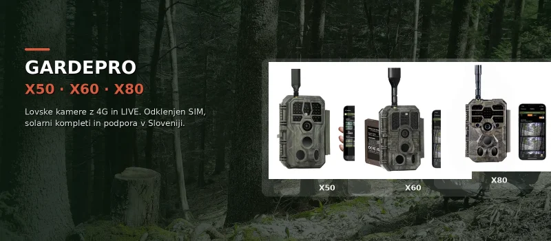Gardepro X50 · X60 · X80 — lovske kamere