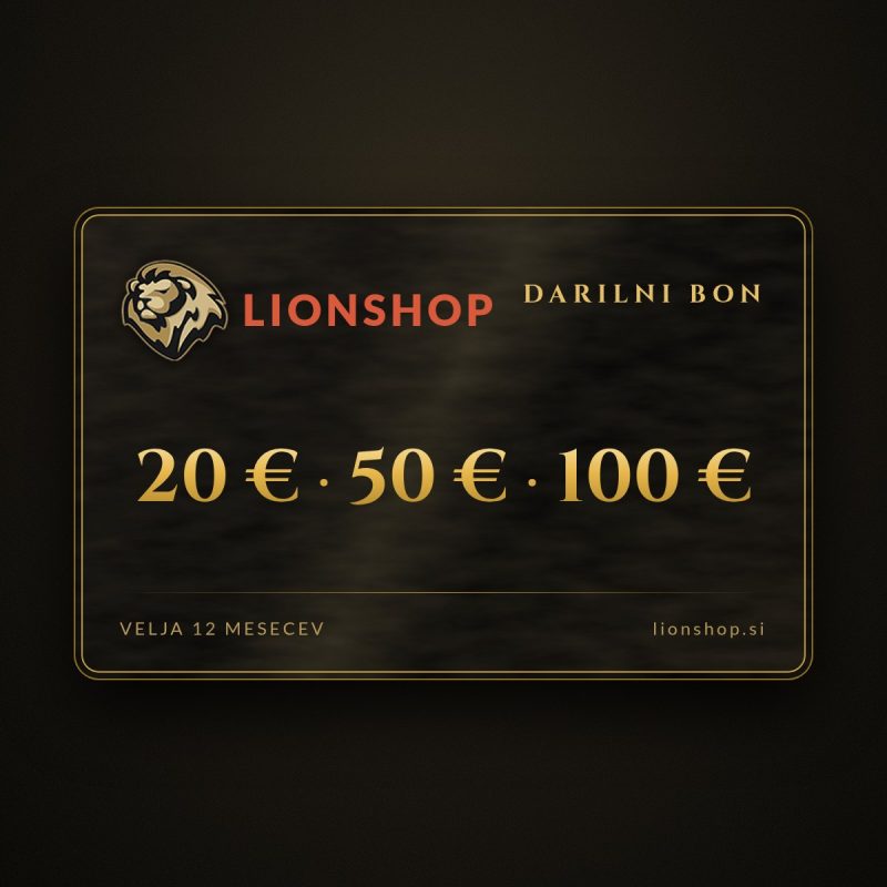 Darilni bon Lionshop od 20 € do 500 €